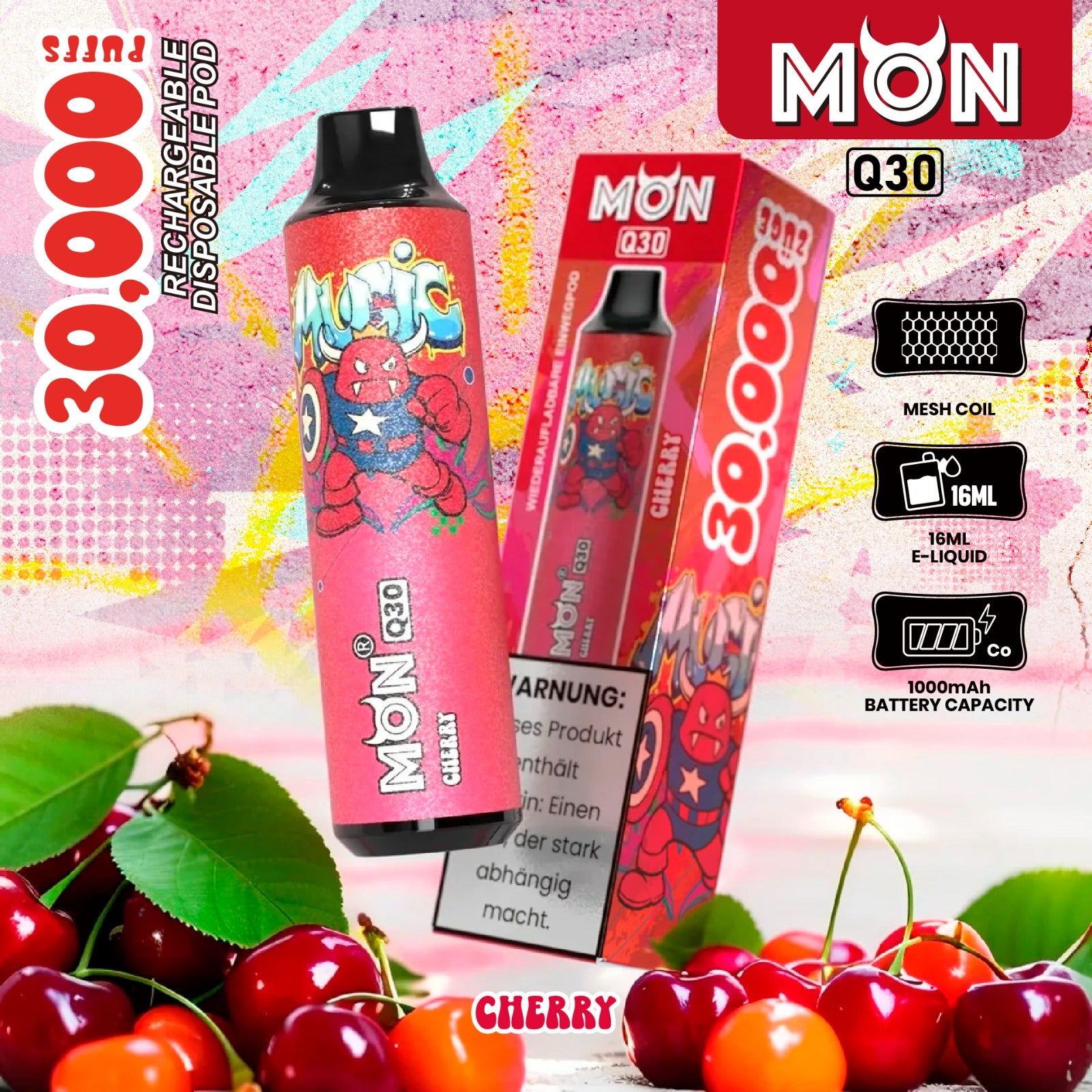 Vape 30k Puffs Cherry