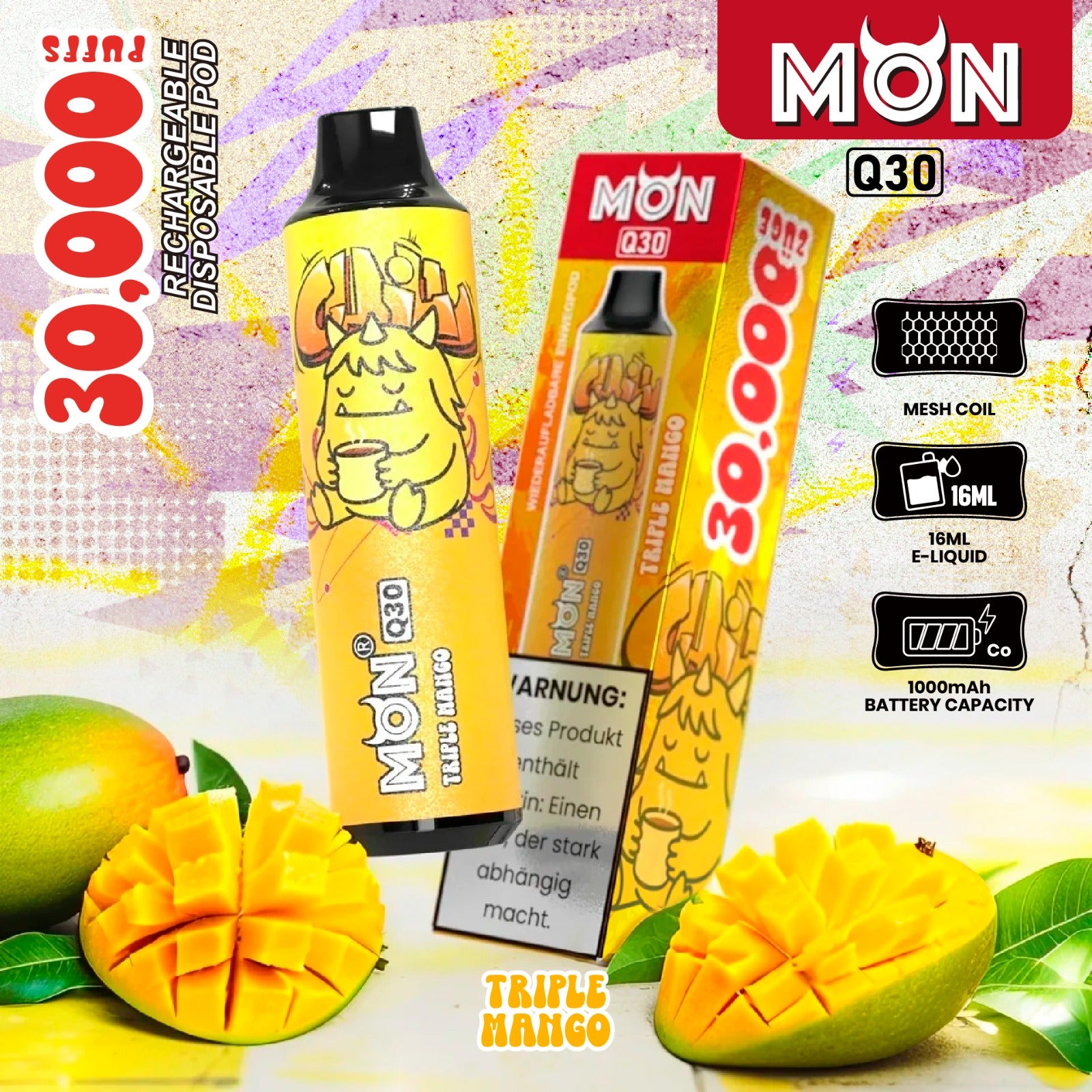 Vape 30k Puffs Triple Mango